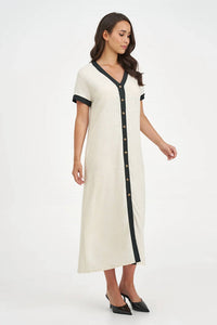 M Made In Italy - V-neck Maxi Dress
