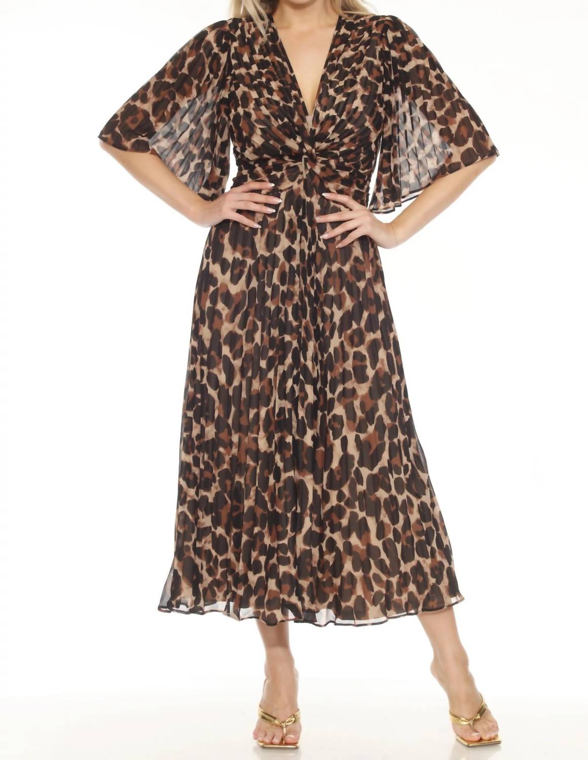 Joseph Ribkoff - Animal Print Chiffon Fit & Flare Dress
