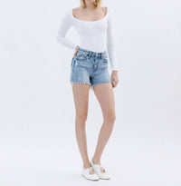 Lovervet - High Rise Distressed Shorts