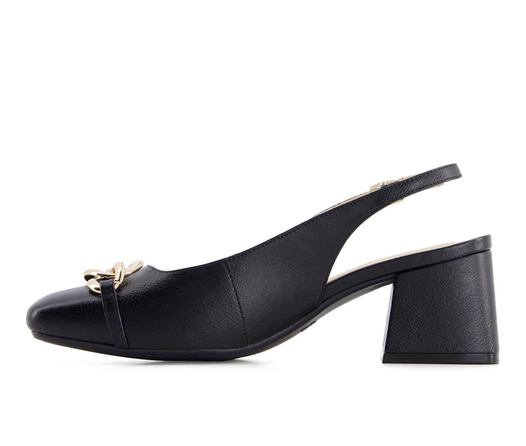 Andrea - Women's Slingback Pumps With Square Toe