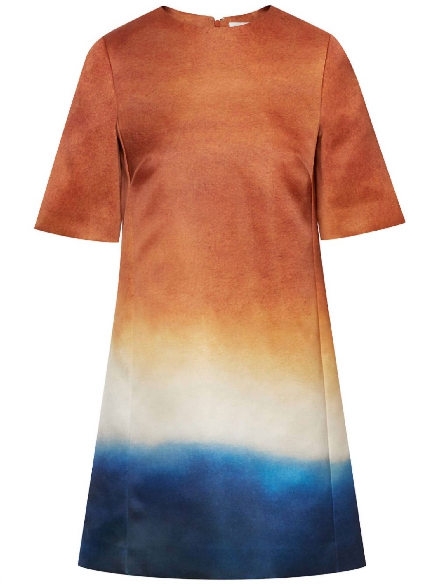 Oscar De La Renta - Abstract Ombré Shift Dress