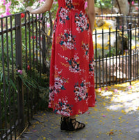 Angie - Floral Walk Through Maxi Romper