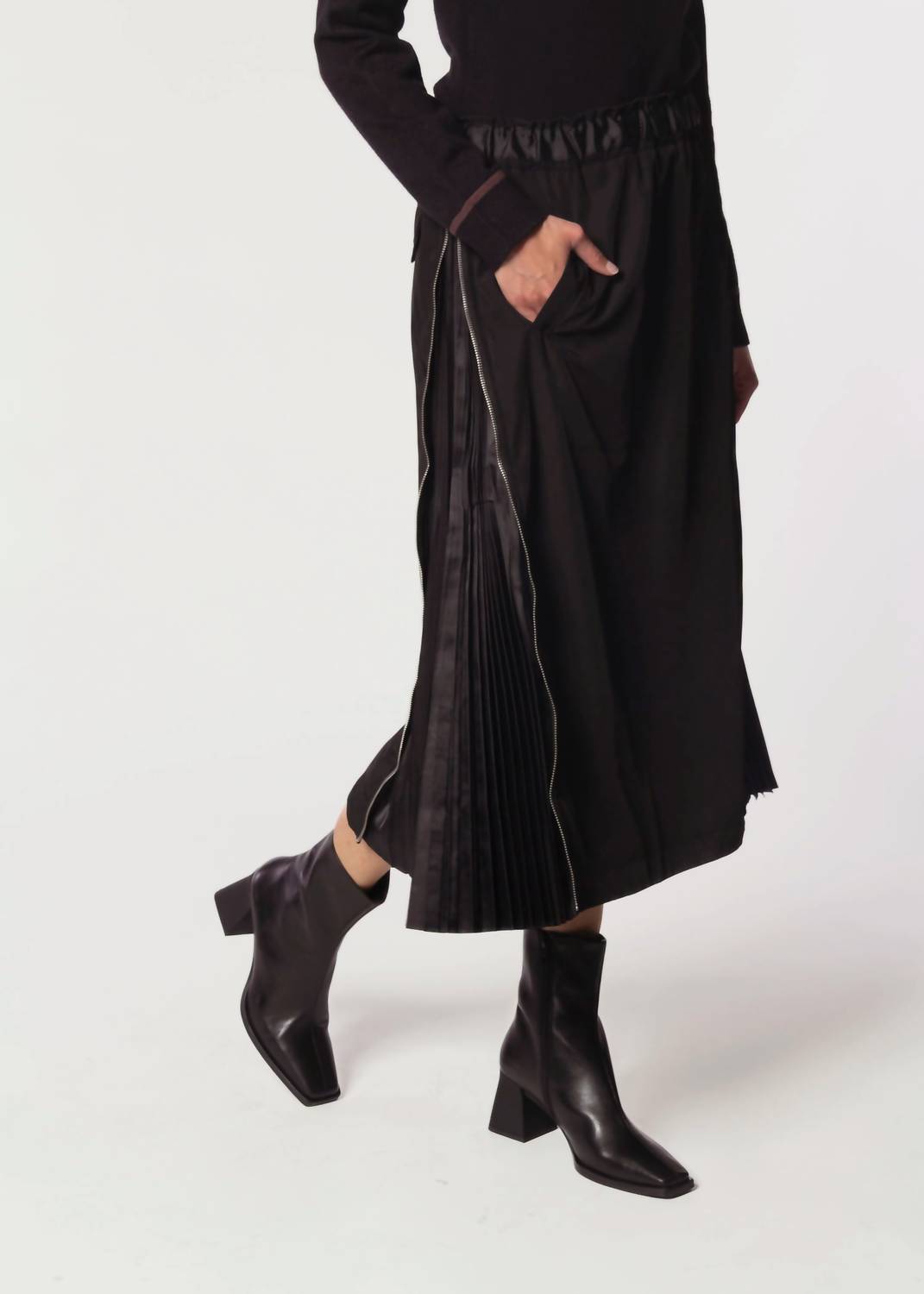 Joh - Jelani Skirt With Pleated Zipper Sides
