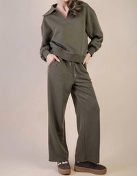 Very J - Textured Casual Comfy Set