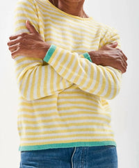Jumper1234 - Tipped Little Stripe Crew