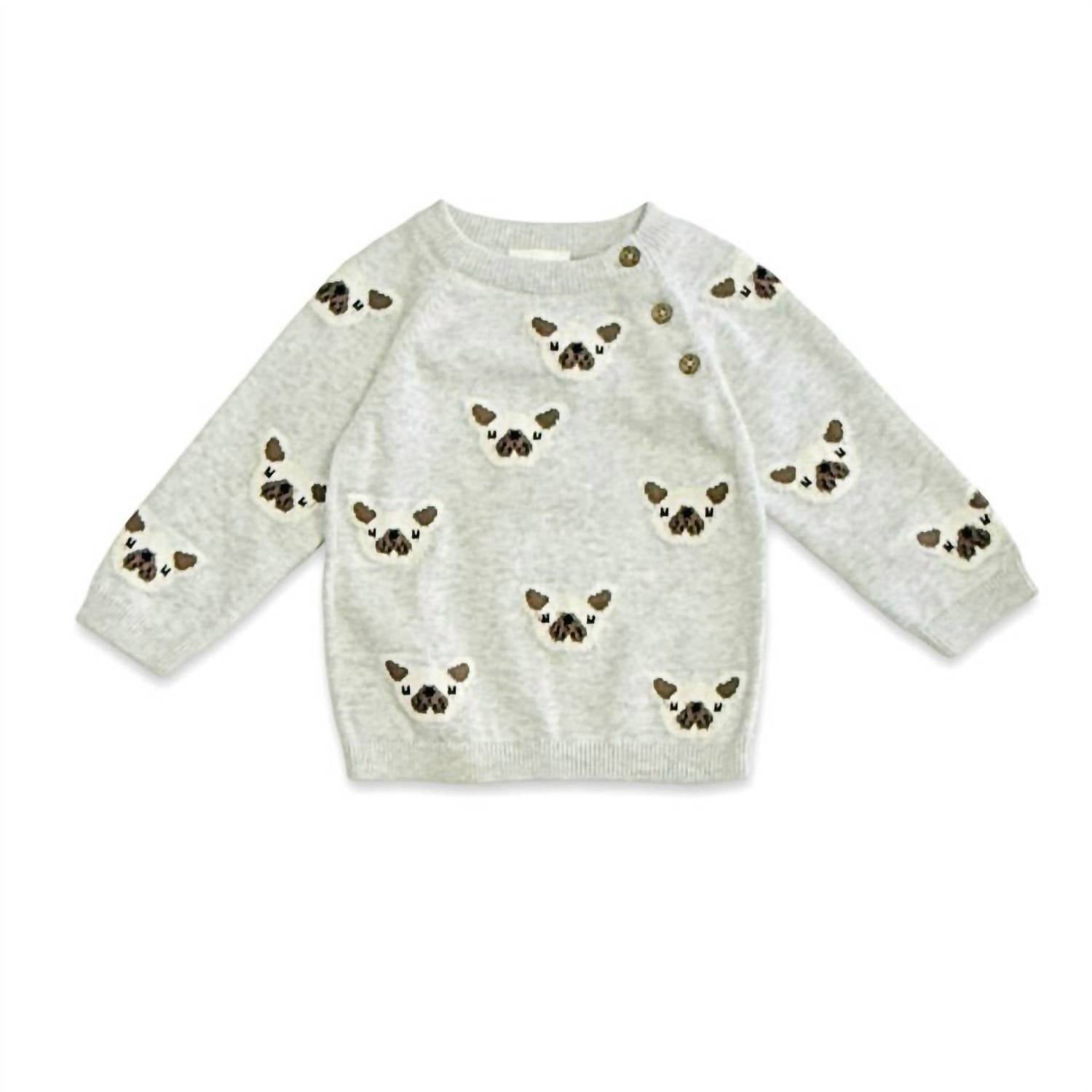 Viverano Organics - Frenchie Puppy Jacquard Knit Pullover Sweater