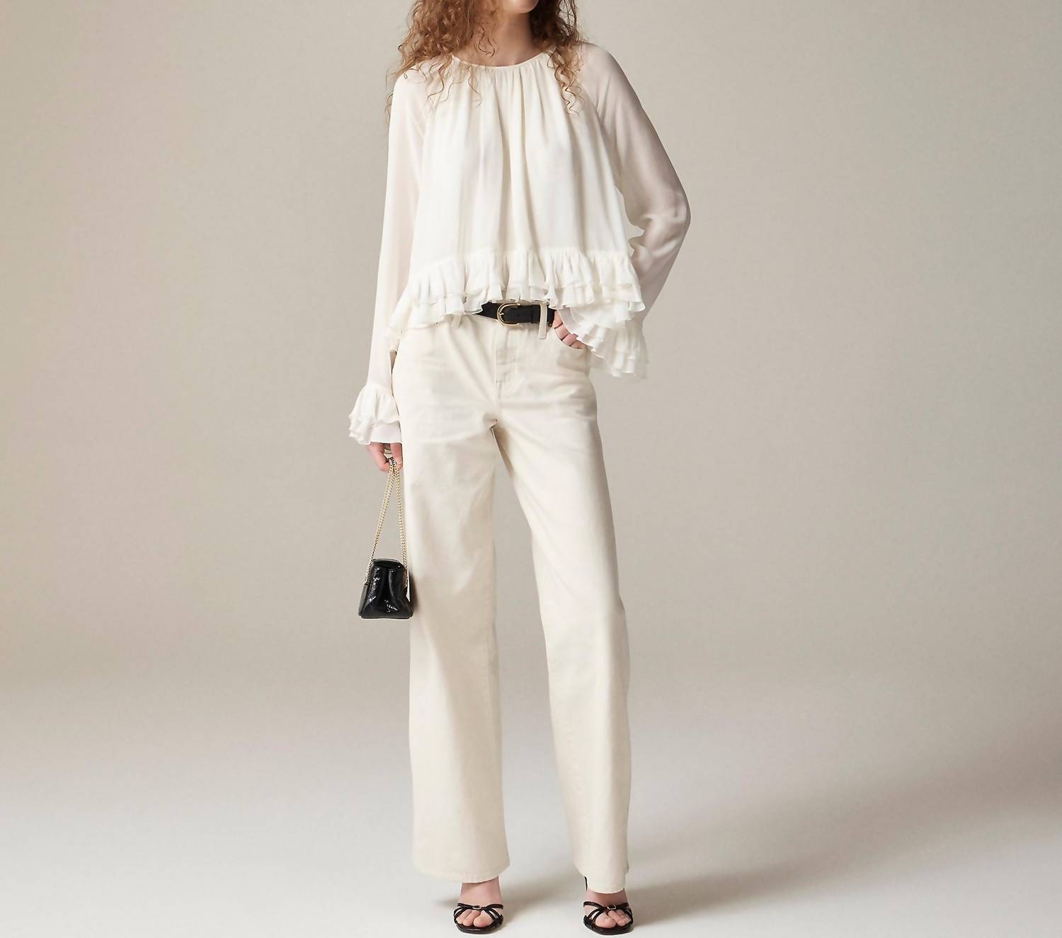 J.Crew - Lower-rise Wide-leg 1984 Rigid Jean