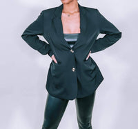 PAPERMOON Single Breasted Blazer in black - women's jacket