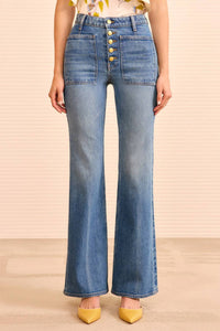 Ulla Johnson - Stretch Lou Flare Jean