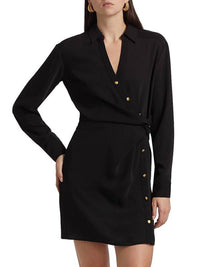 Veronica Beard MINI WRIGHT DRESS in black - women's dress