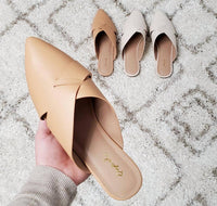 Qupid - Women's Swirl Ballerina Mules