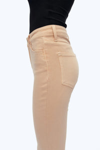 Bayeas - High Rise Vintage Crop Flare Denim Jeans