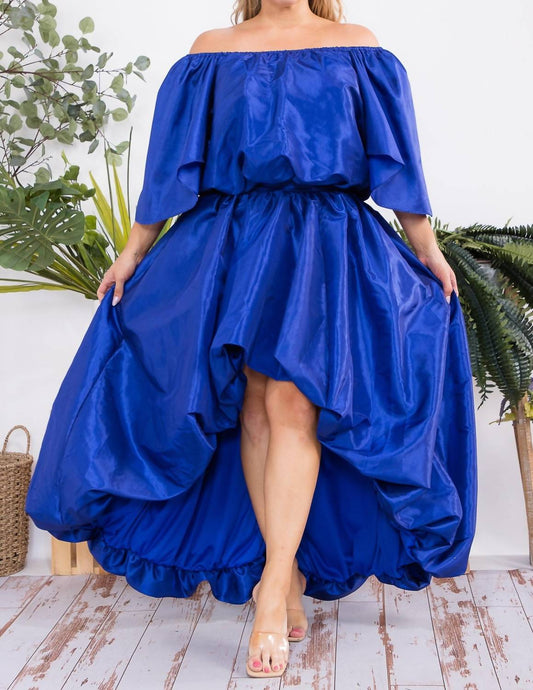 Karen Kane - Off The Shoulders Top And Hi-lo Skirt Set