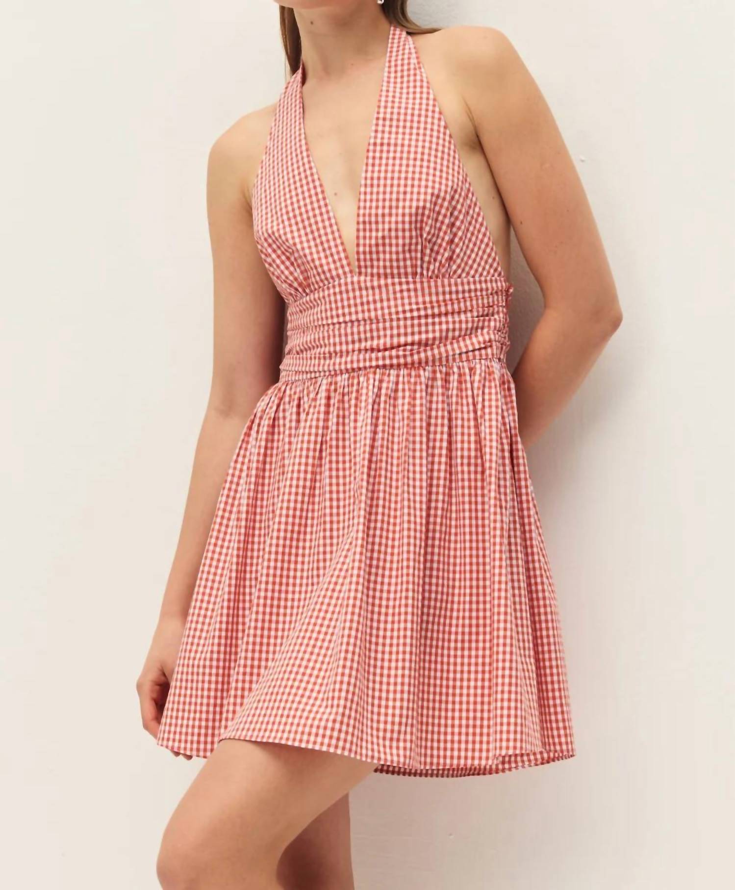Elodie - Celia Gingham Mini Dress
