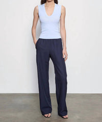 Enza Costa - Supima Cotton Sleeveless V-neck Top