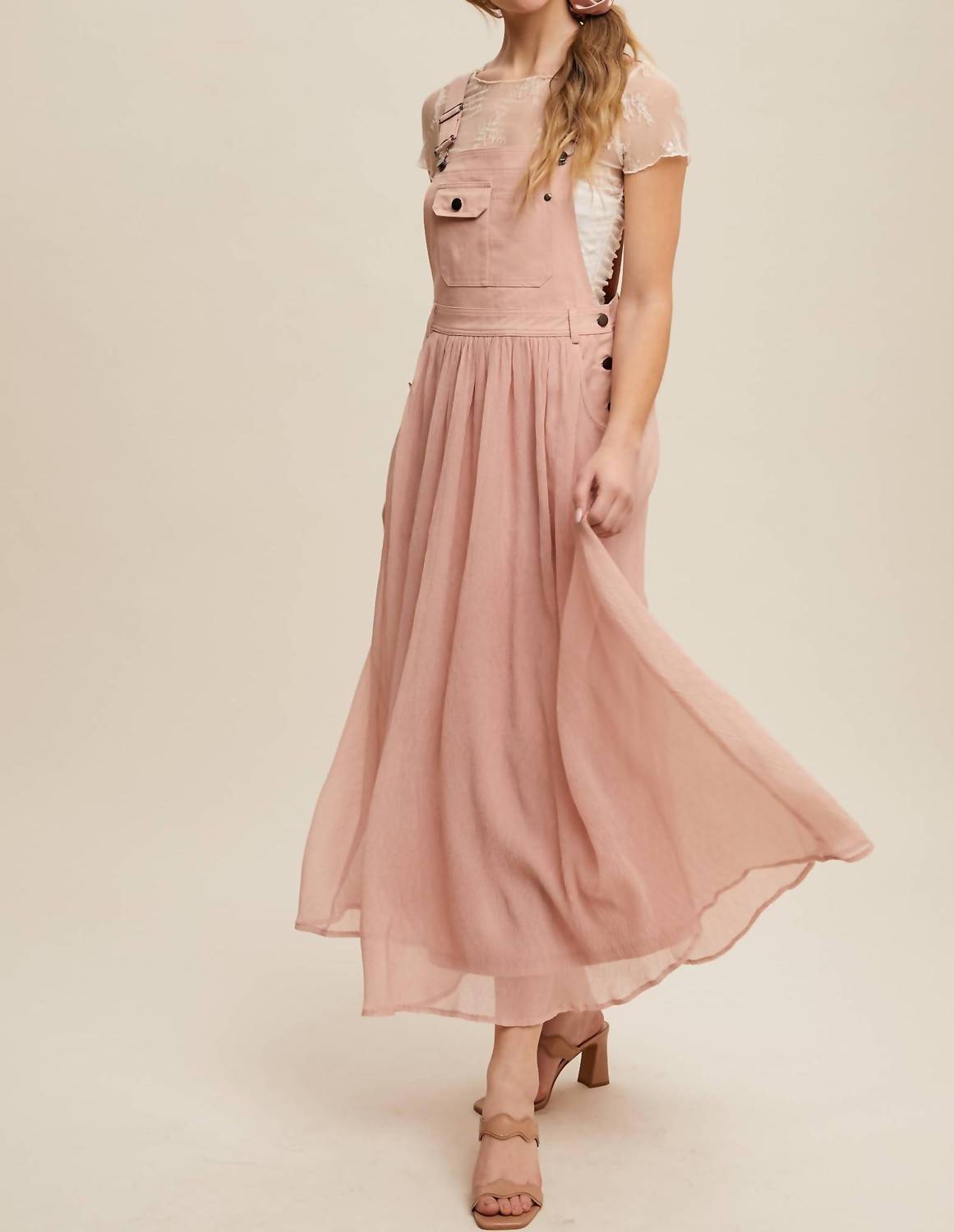 Listicle - Cotton Maxi Overall Dress
