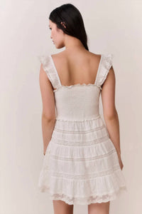 Loveshackfancy - Colbera Lace-trimmed Cotton Mini Dress