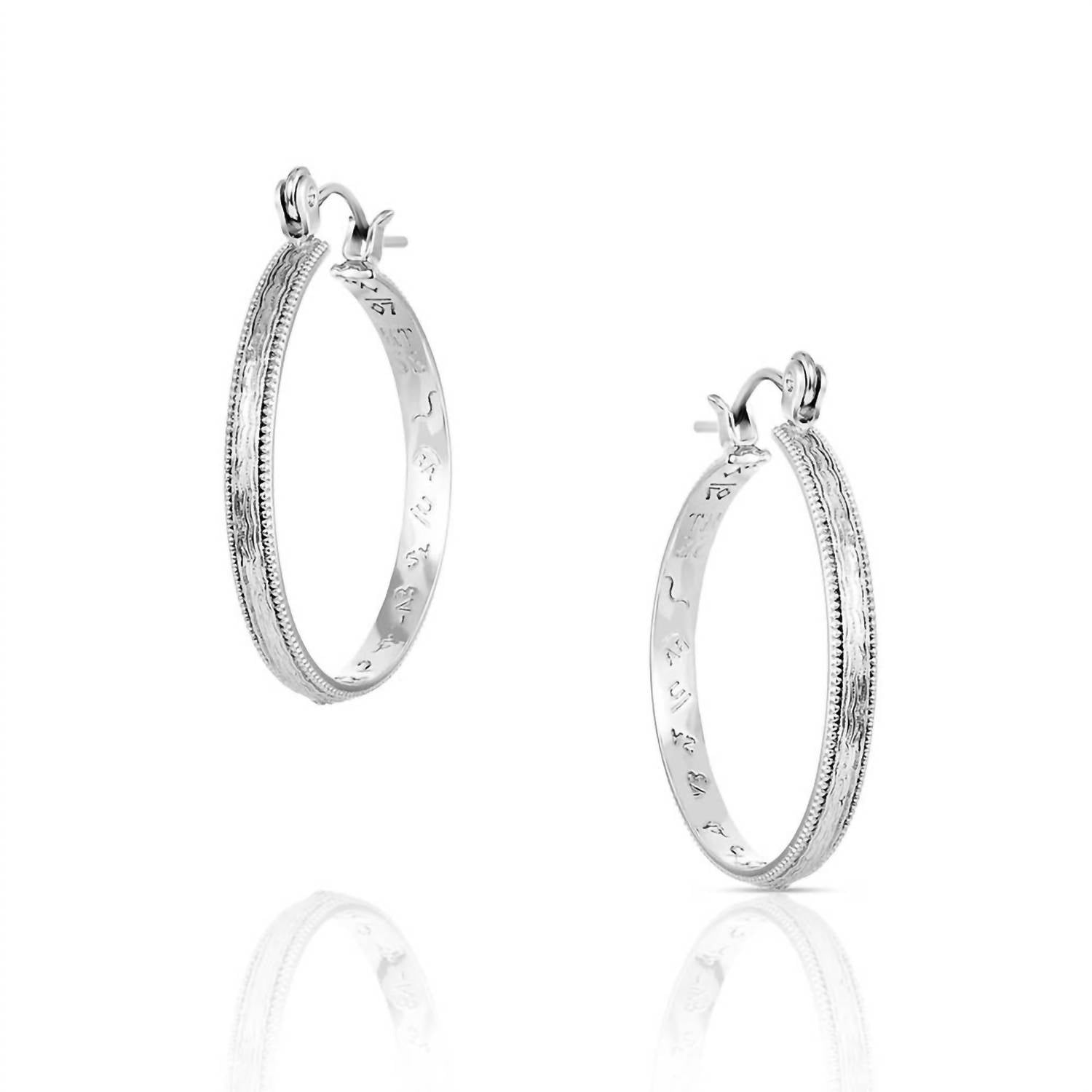 Montana Silversmiths - Women's Rustic Serenity Hoop Earrings