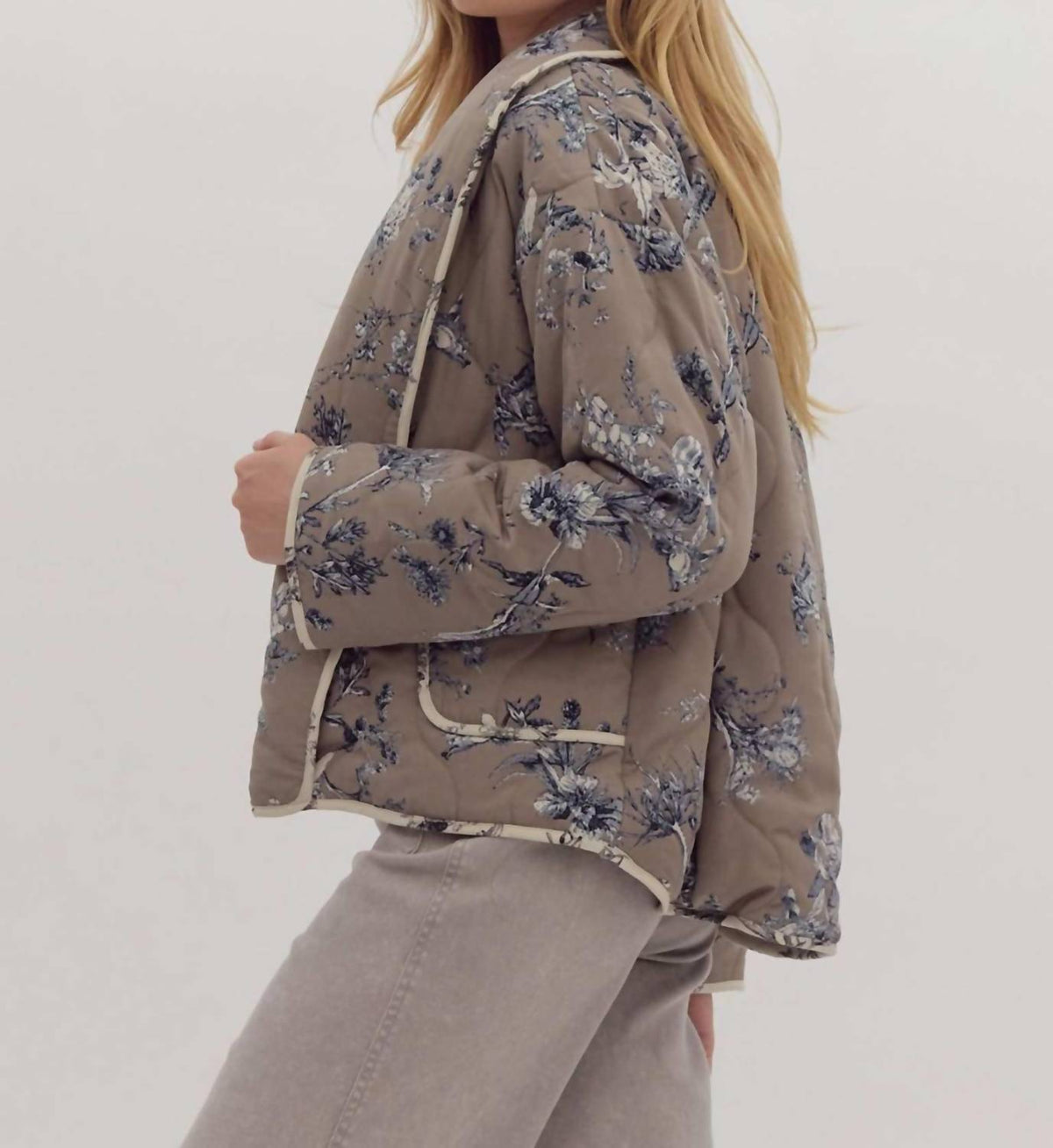 Entro - Floral Open Jacket