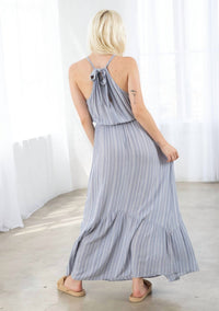 Lovestitch - Tunnel Halter Tiered Maxi Dress