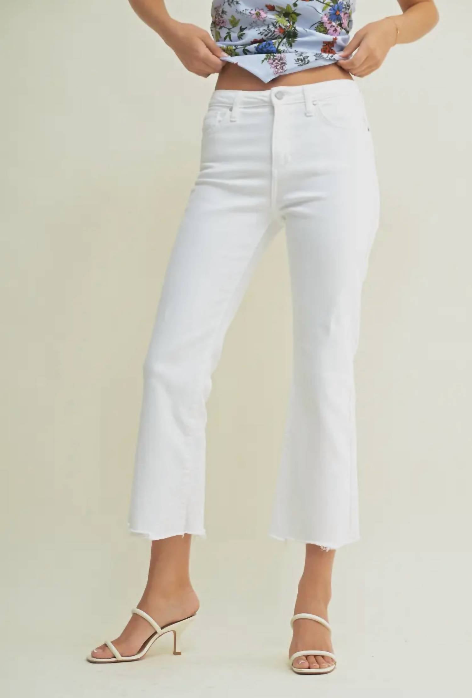 Just Black Denim - Vintage Cropped Flare Jean