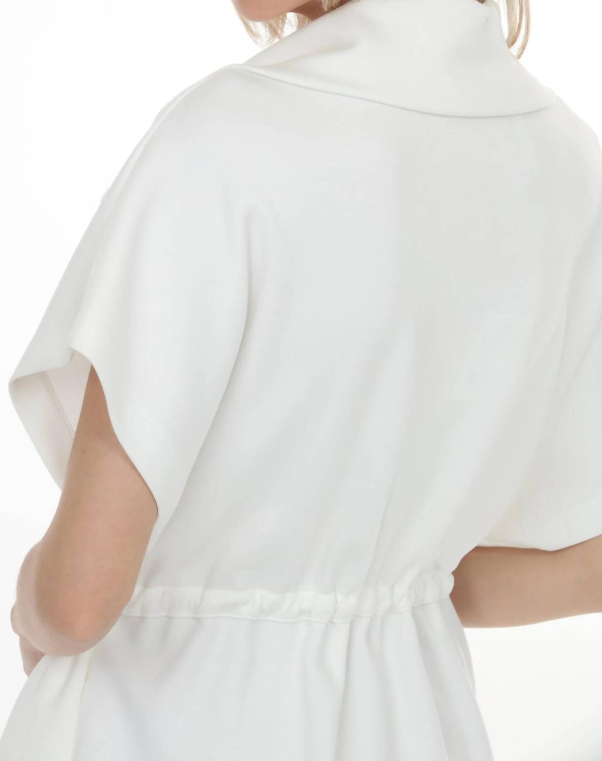 Joseph Ribkoff - Drawcord Waist Zip Up Sporty Jacket