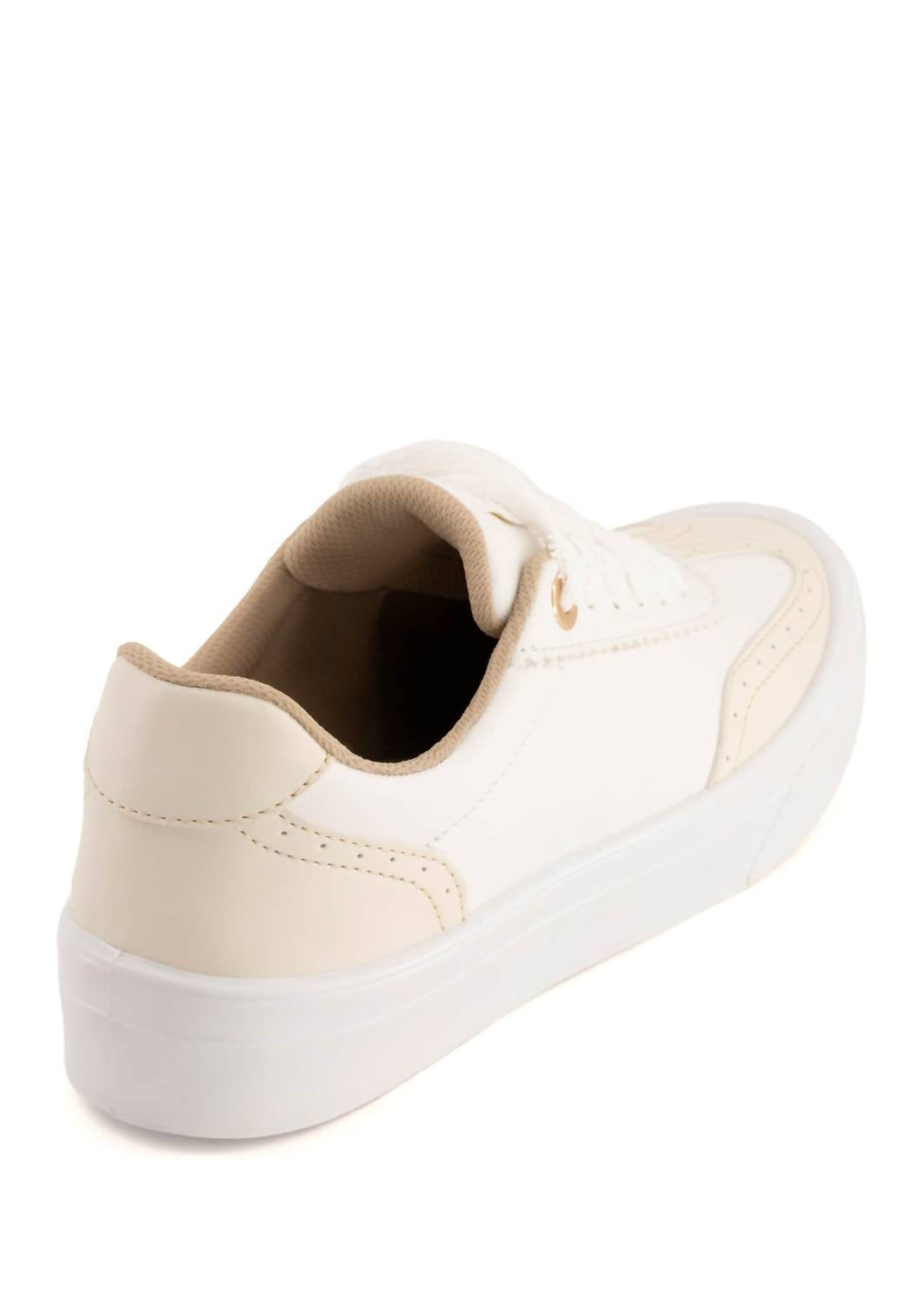 Andrea Women's Casual Sneakers in white - women's sneaker - detail view