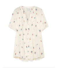 Forte Forte - Women's "petites Fleurs" Embroidery Voile Bohemienne Shirt