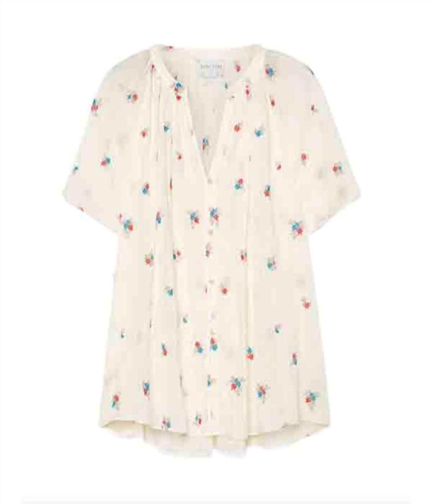 Forte Forte - Women's "petites Fleurs" Embroidery Voile Bohemienne Shirt