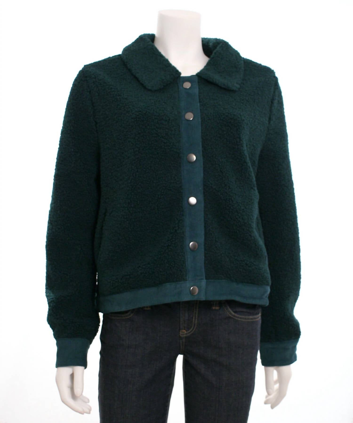 Skies Are Blue - Women's Faux Shearling Jacket