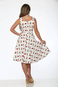 Orchid Bloom - Midi Swing Dress