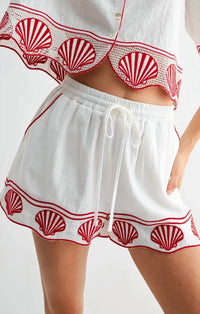 Mint Exclusives - Cari Cotton Embroidered Short