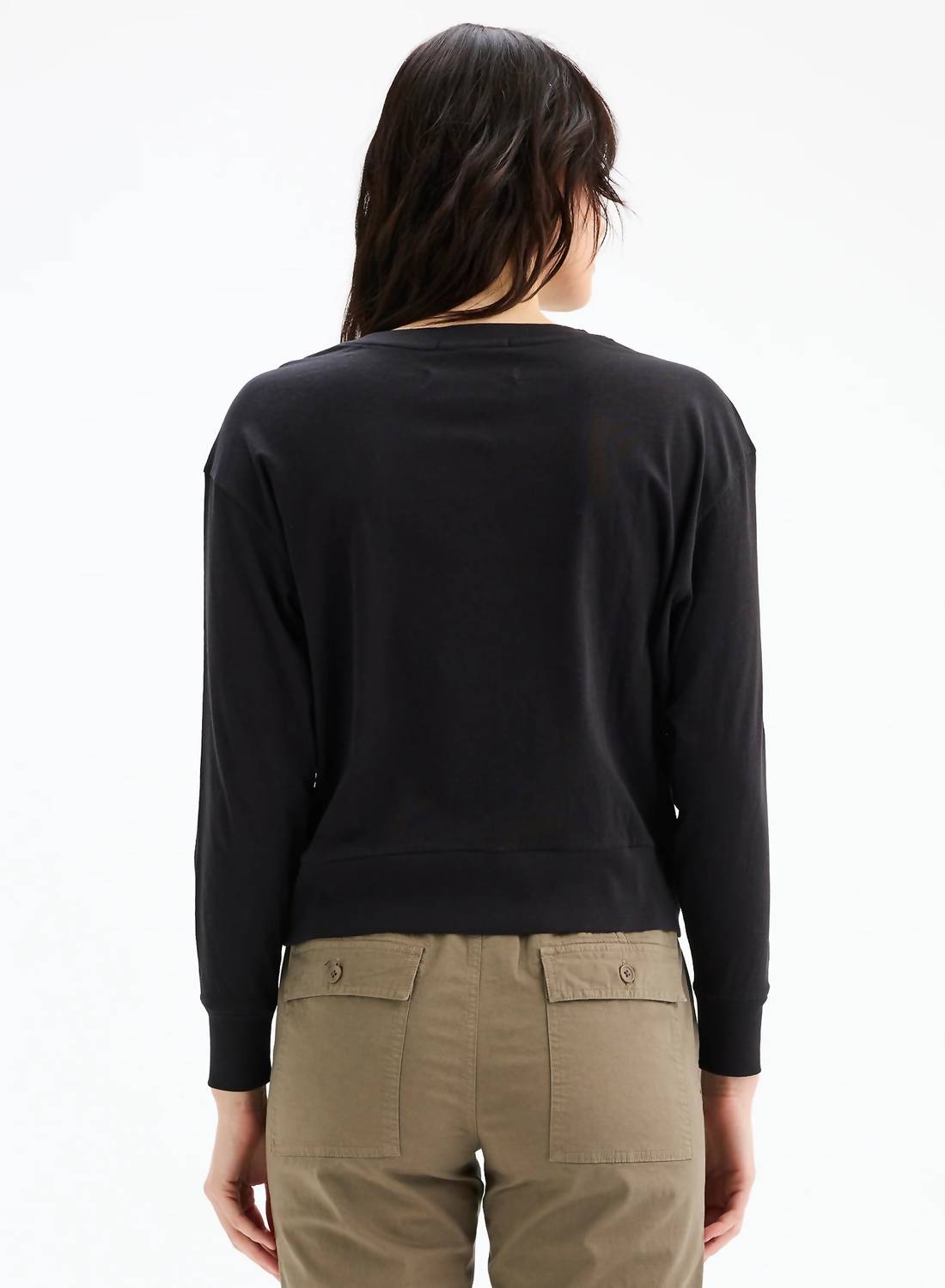 Chrldr - Double Stars Long Sleeve Boatneck Top