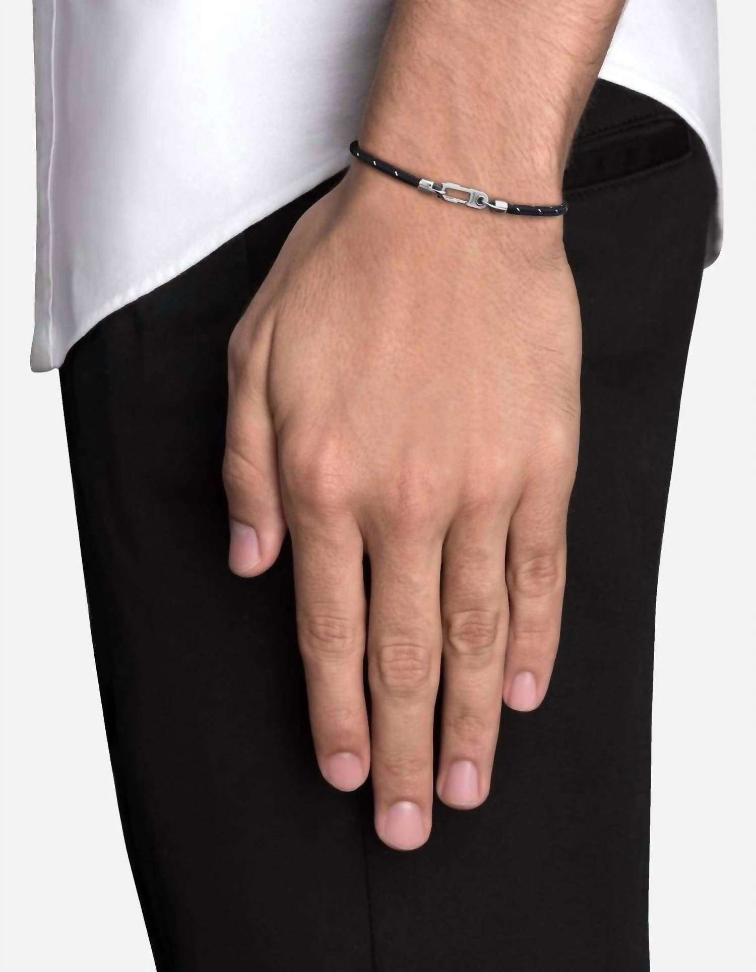Miansai Men's Medium Annex Rope Bracelets in navy - men's jewelry - detail view