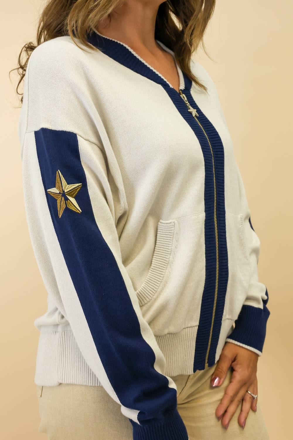 Label+Thread - Addie Racer Sweater Jacket