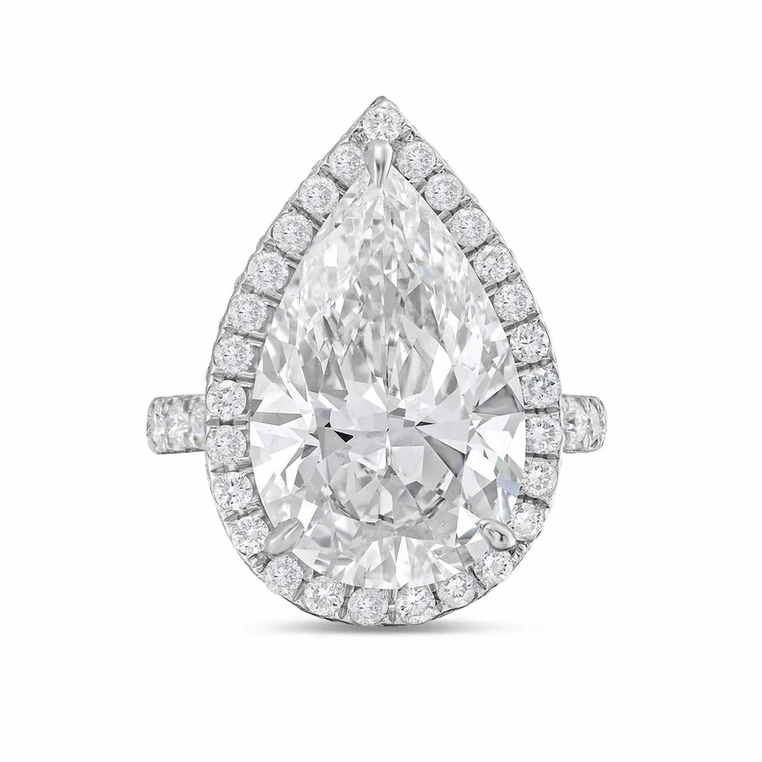 Diana M Jewels - Women's Pear Lab-Grown Diamond Fashion Ring (11.00 Ct) - Signature