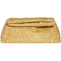 Steve Madden - Akila Crystal Mesh Foldover Clutch