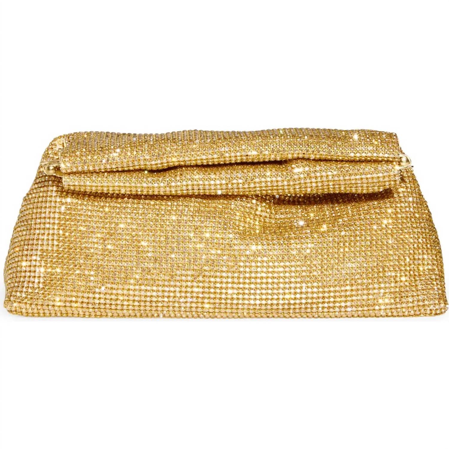 Steve Madden - Akila Crystal Mesh Foldover Clutch