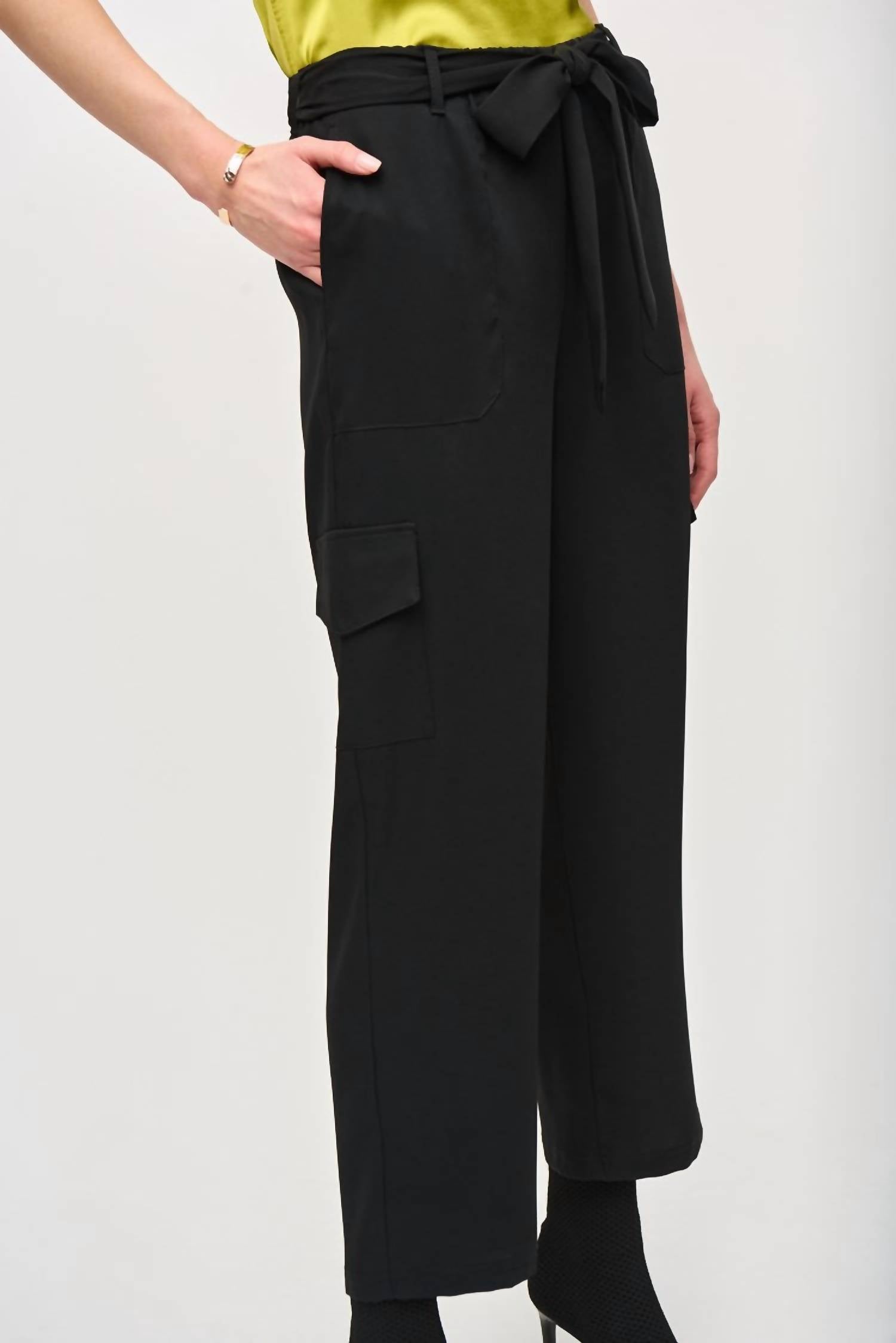 Joseph Ribkoff - STRETCH WOVEN PULL ON CARGO PANT