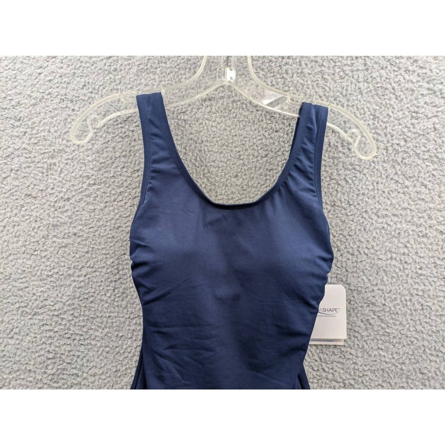 Dolfin Women's Aquashape Conservative Lap Suit in navy - women's swimwear - alternate view
