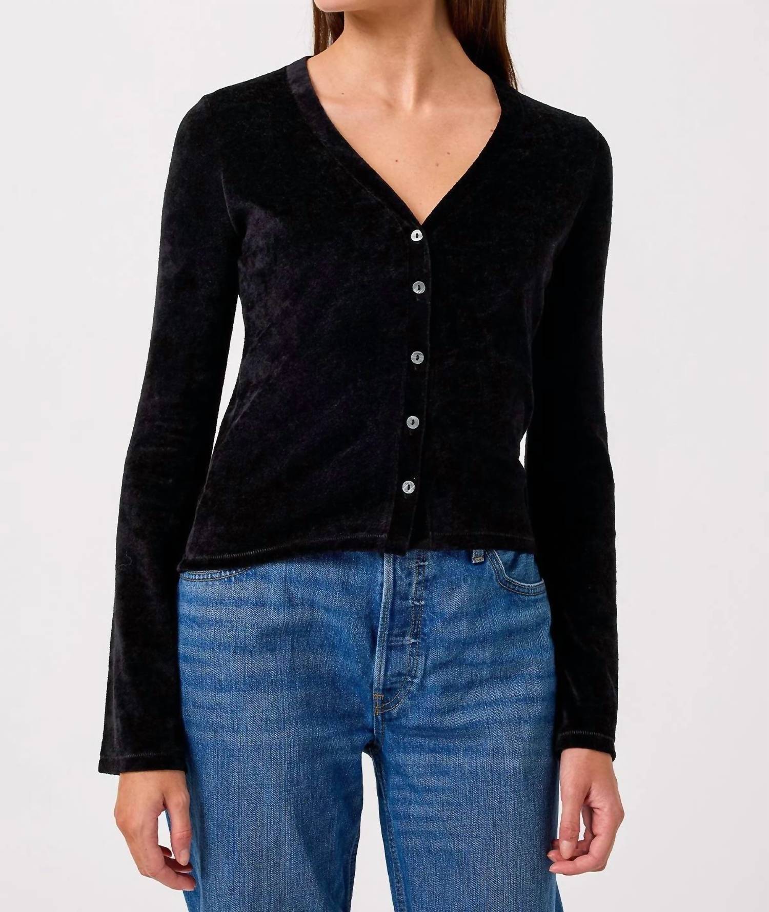 Goldie - Velour Crush Cardigan