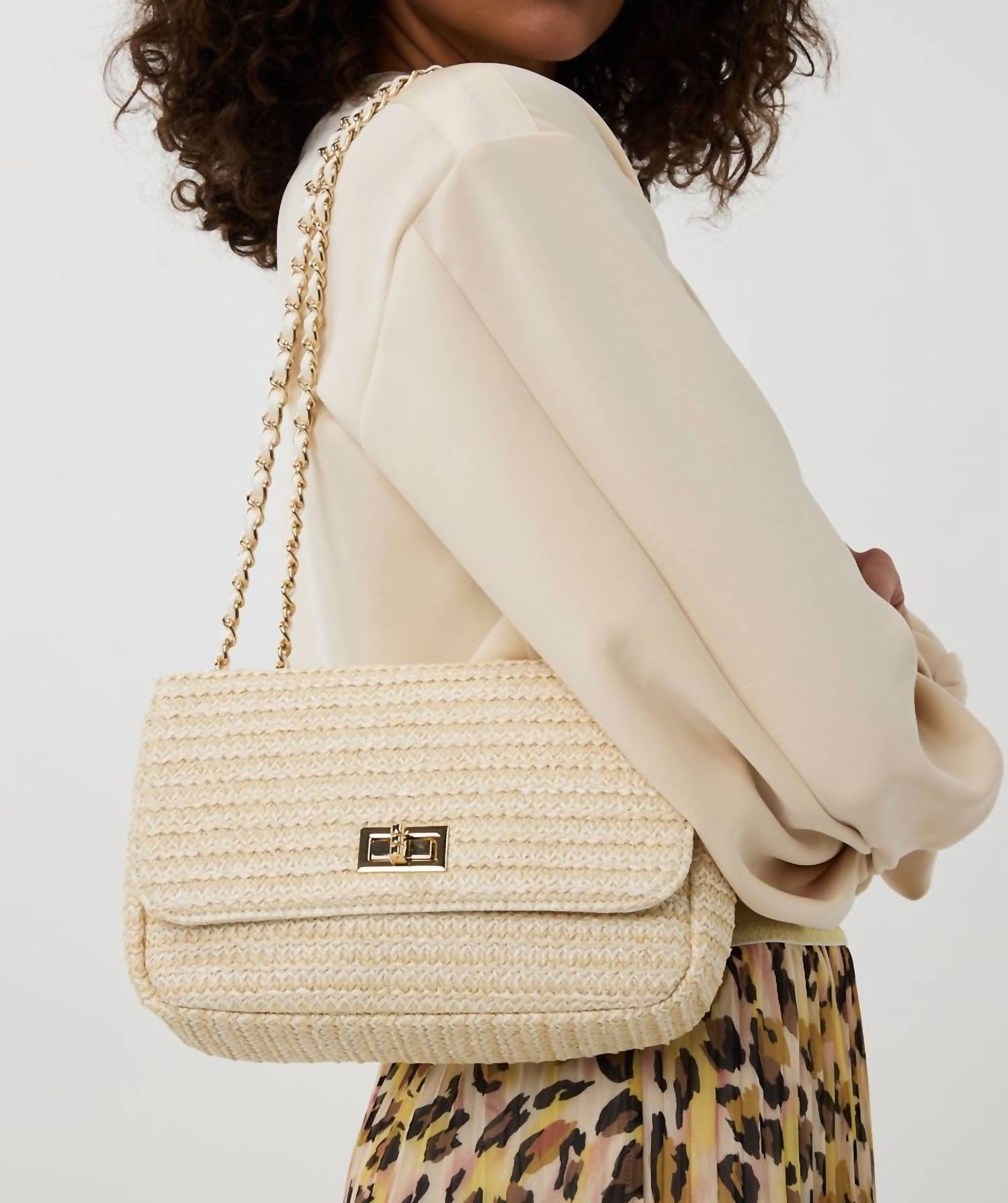 Esqualo - Women's Straw Shoulder Bag