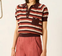 Alix Of Bohemia - Lessi Sandstone Stripe Top