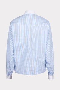 Esqualo - Berritt Rhinestones Striped Blouse