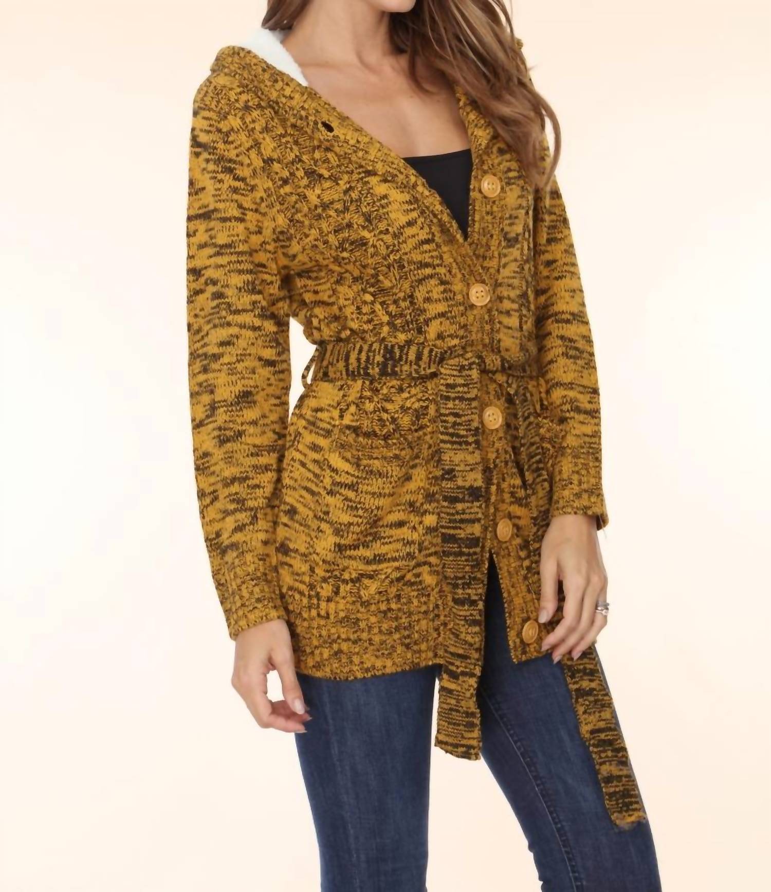 Zoey - Button Up Sweater Jacket