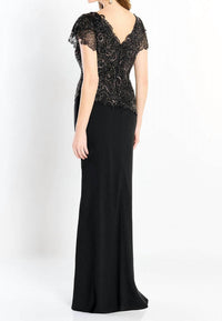 Montage By Mon Cheri - Formal Lace-Chiffon Full Dress