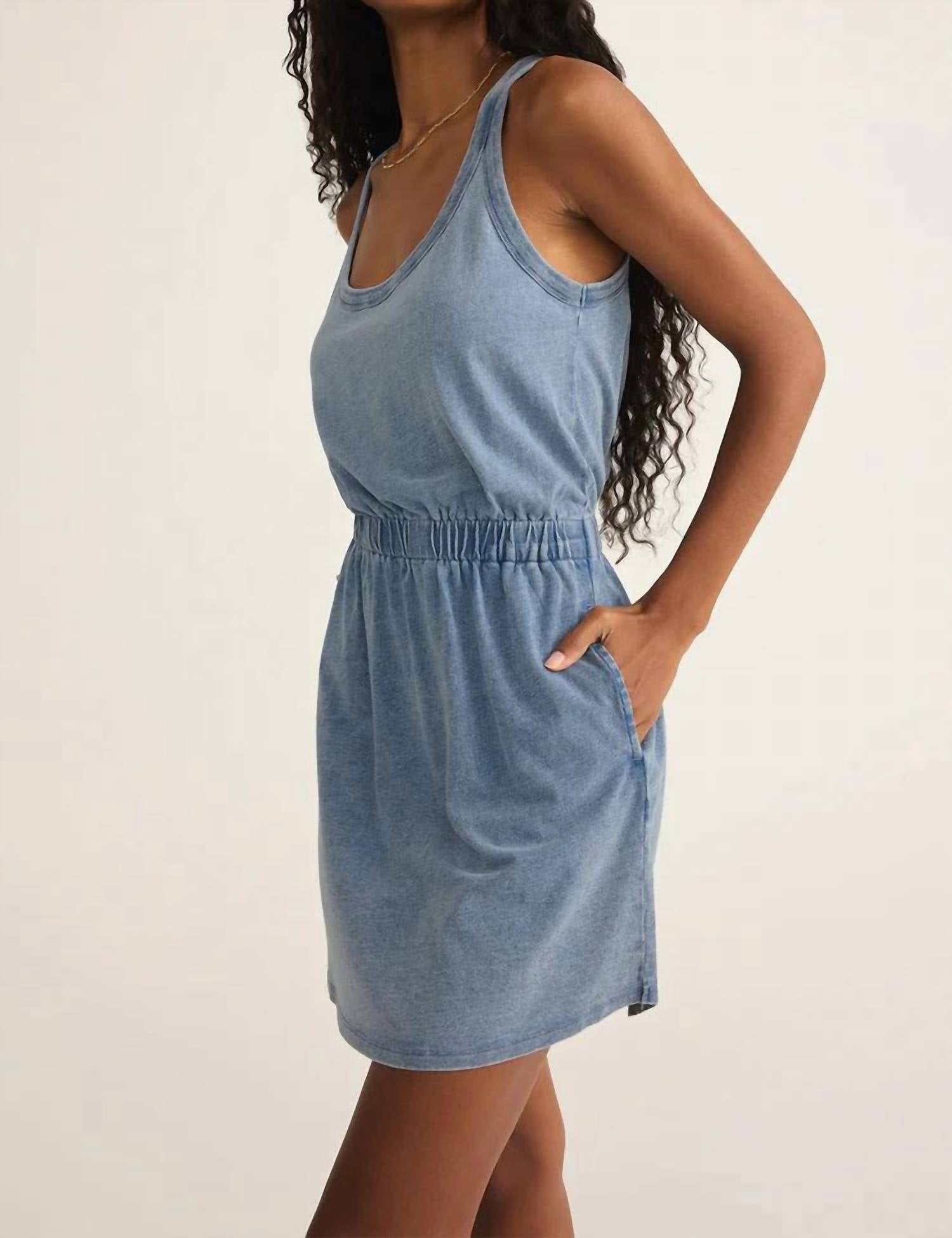 Z Supply - Keegan Jersey Denim Mini Dress