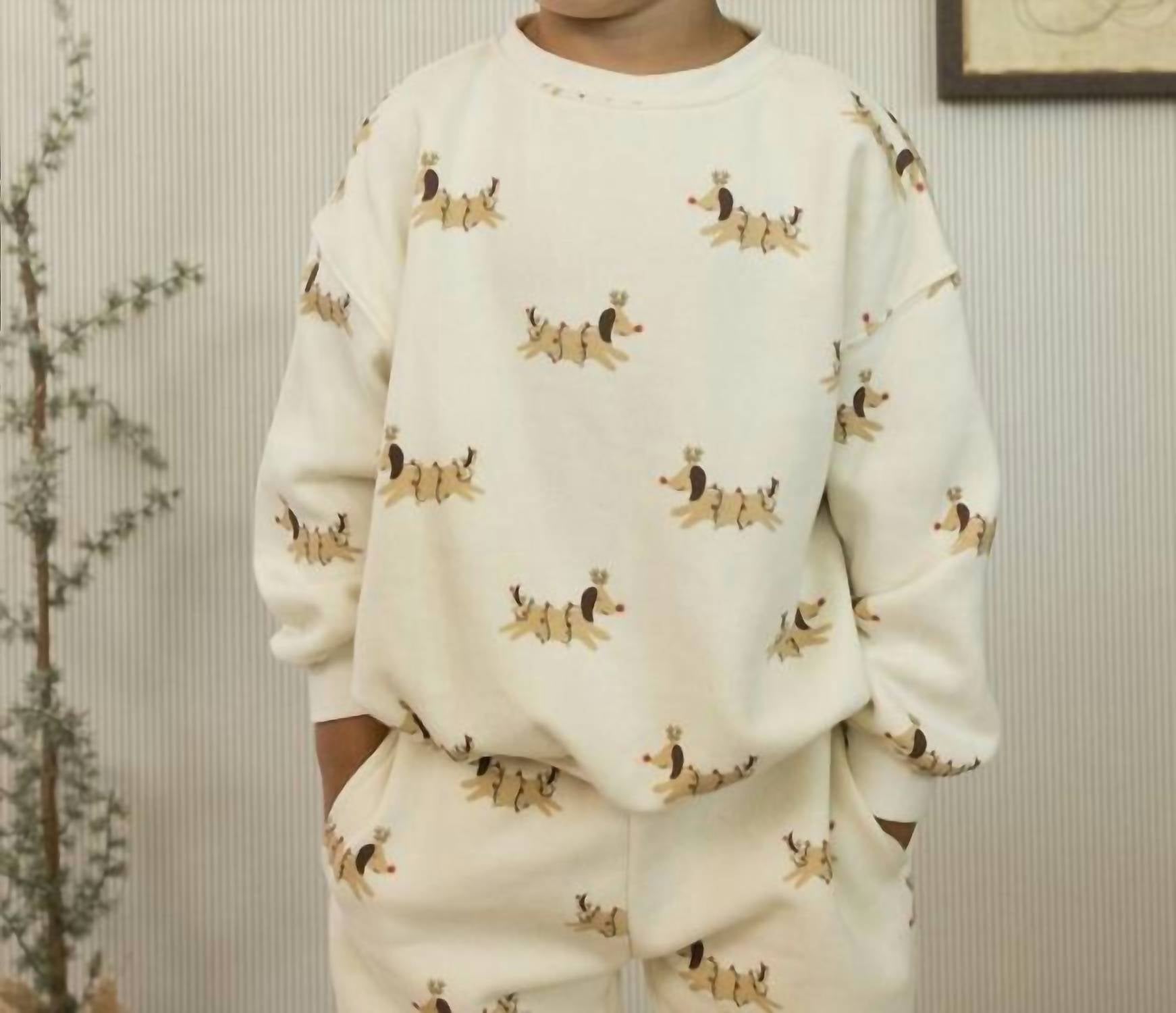 Rylee + Cru - Kid's Relaxed Sweatshirt & Jogger Sweatpant Set