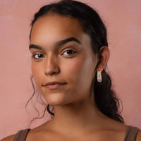 Gold & Honey - Women's Chunky Rope Hoop Earrings