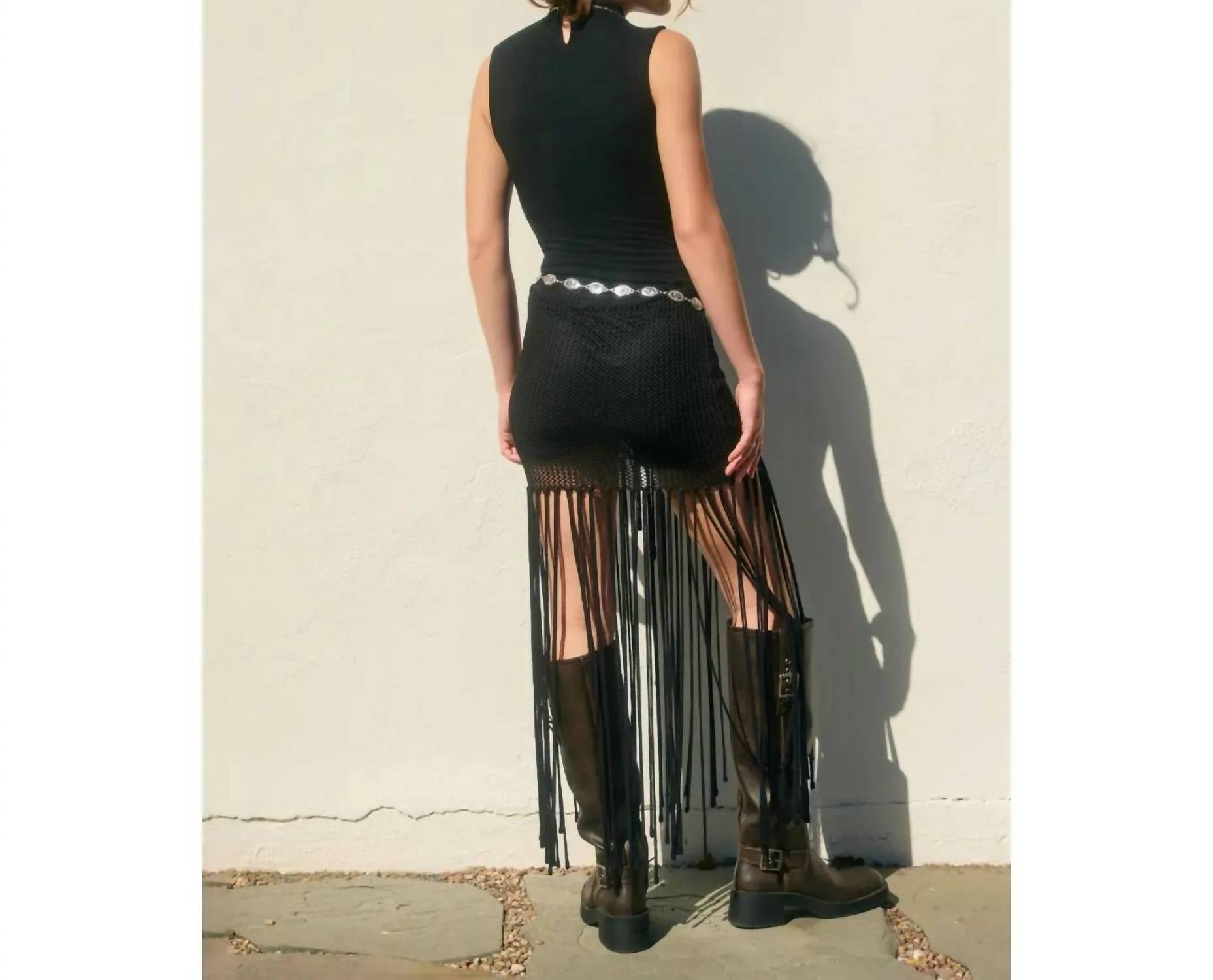 Dress Forum - Woodstock Crochet Fringe Hem Skirt